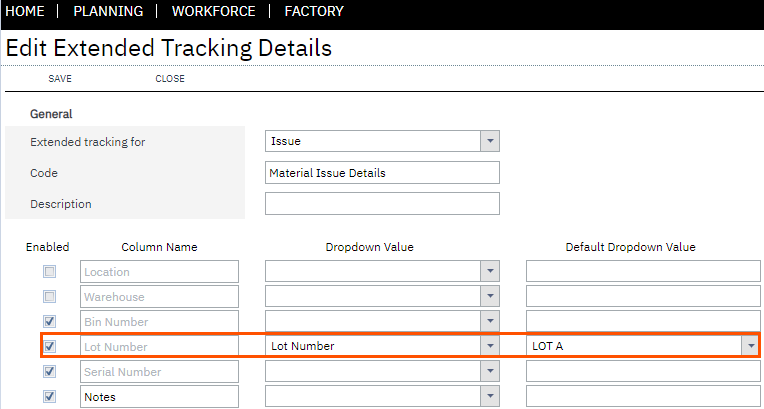 Configuring Extended Tracking Lynq Support